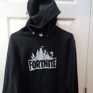 Fortnite Men's Black Hoodie Jacket Medium